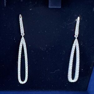 Swarvoski Pave Drop Earings